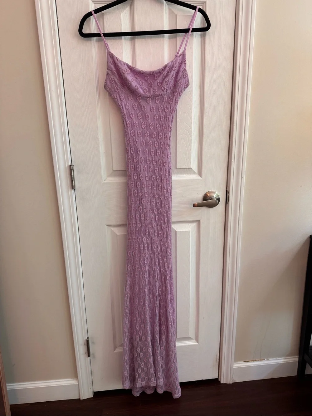 BARDOT Adoni Mesh Maxi Dress Lavender Lilac Size XS - Picture 2 of 7